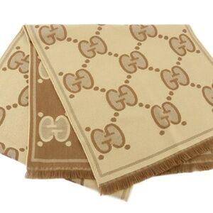 Gucci GG Monogram Wool Scarf